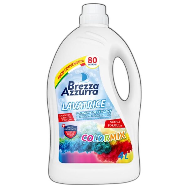 DETERSIVO LAVATRICE BREZZA AZZURRA 4L 80LAVAGGI COLORMIX