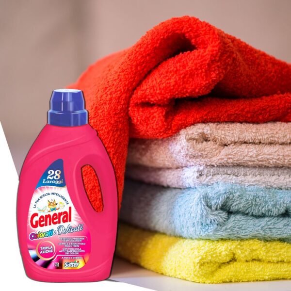 DETERSIVO LAVATRICE GENERAL 28LAVAGGI 1,40L COLORATI E DELICATI - immagine 3