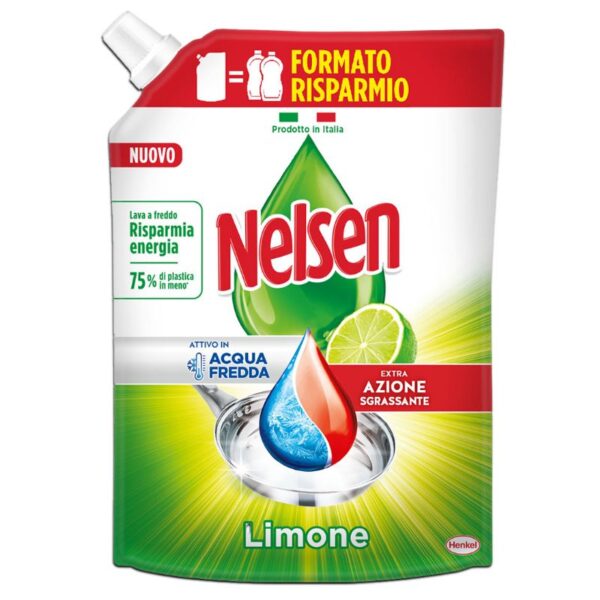 DETERSIVO PIATTI NELSEN 1650ML BUSTA RICARICA LIMONE