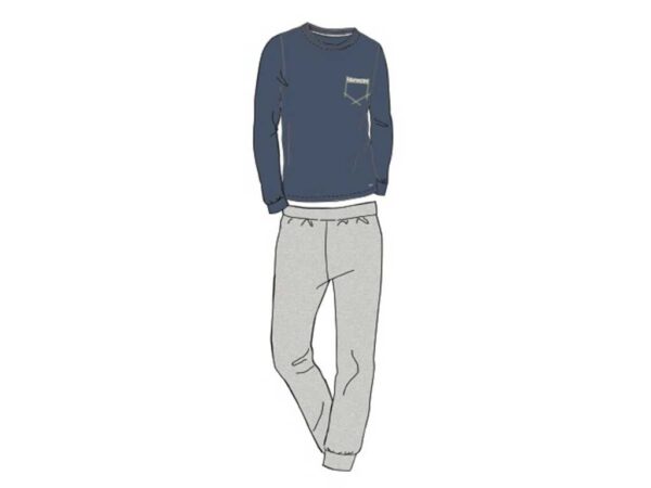 PIGIAMA UOMO IRGE M-L TG. M-L-XL-XXL COT - immagine 2