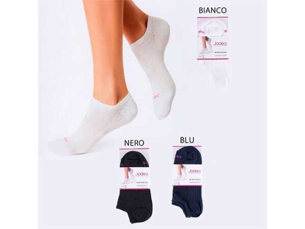 CALZINI JADEA 3PZ MINI TG38-41 BIANCO