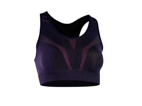 TOP SPORTIVO JADEA FITNESS S-M NERO-RASP - immagine 2