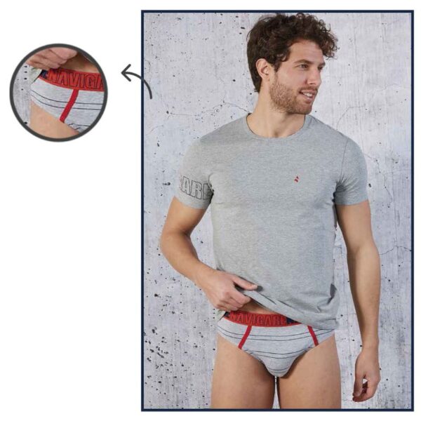 TSHIRT E SLIP NAVIGARE TG.4M A 7XXL - immagine 2