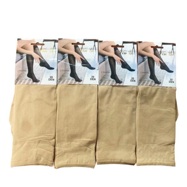 GAMBALETTI LUNGHI DONNA 3PAIA 20DEN  BEIGE