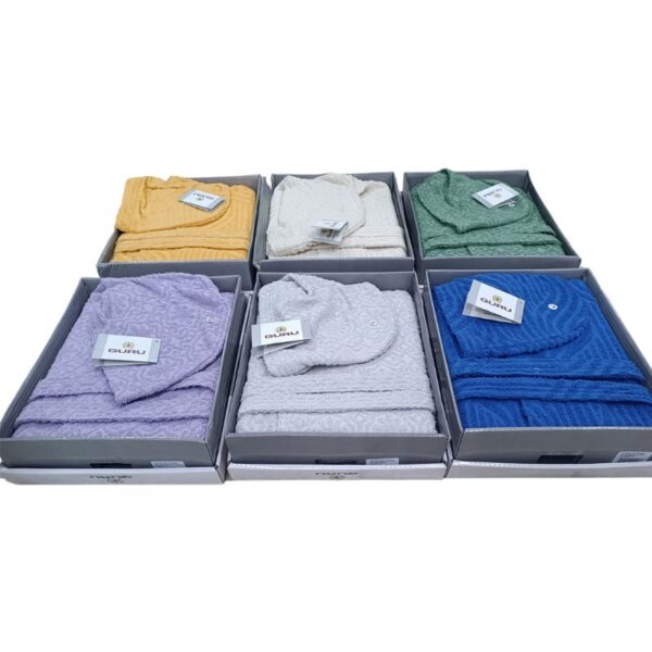 ACCAPPATOIO GURU SPUGNA JACQUARD TG.ASS COLORE BLU IN SCATOLA - immagine 4