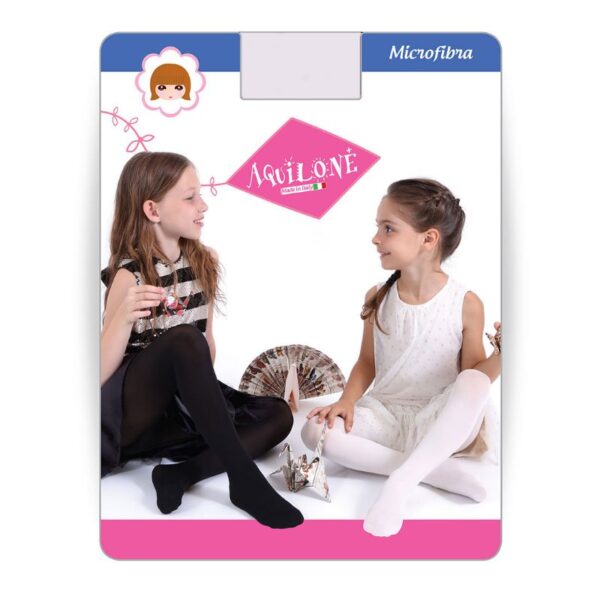COLLANT BIMBA MICROFIBRA AQUILONE TG.2A 50DEN BIANCO