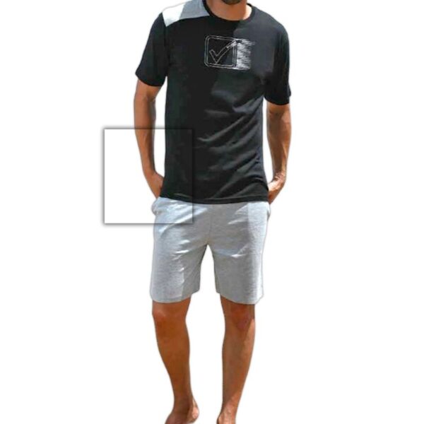 COMPLETO UOMO GIVOVA IN COTONE M/M T-SHIRT E PANTALONCINO M/L/XL/XXL ASS. - immagine 2