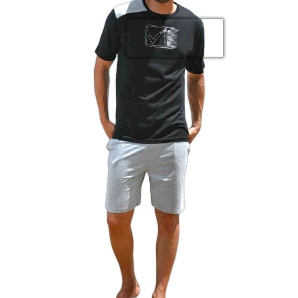 COMPLETO UOMO GIVOVA IN COTONE M/M T-SHIRT E PANTALONCINO M/L/XL/XXL ASS. - immagine 3