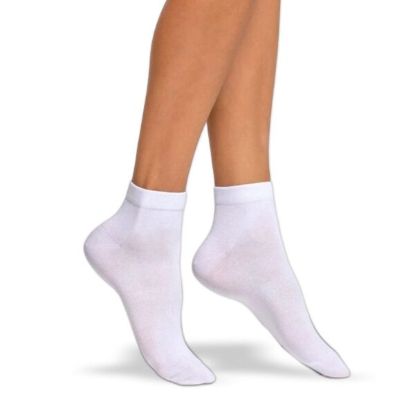 CALZINI BIKE SOCKS POMPEA 3 PAIA COTONE TG.35/38 BIANCO - immagine 2