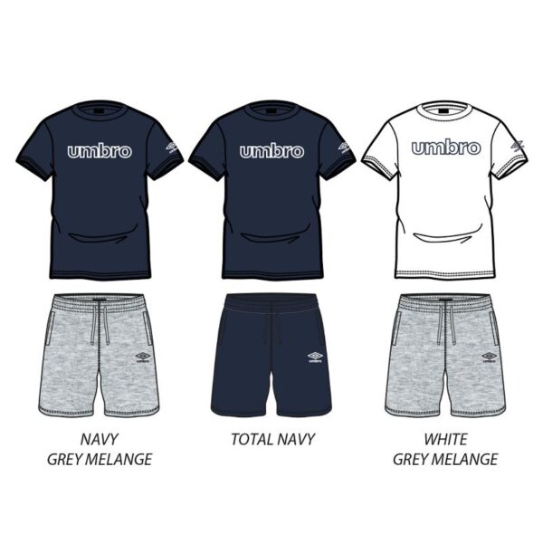 COORDINATO UOMO MARE UMBRO FRENCH TERRY T-SHIRT E PANTALONCINO TG.ASS.COL.ASS. - immagine 4