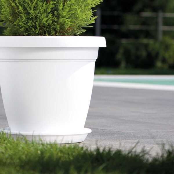 SOTTOVASO CILINDRO 25CM BIANCO - immagine 3