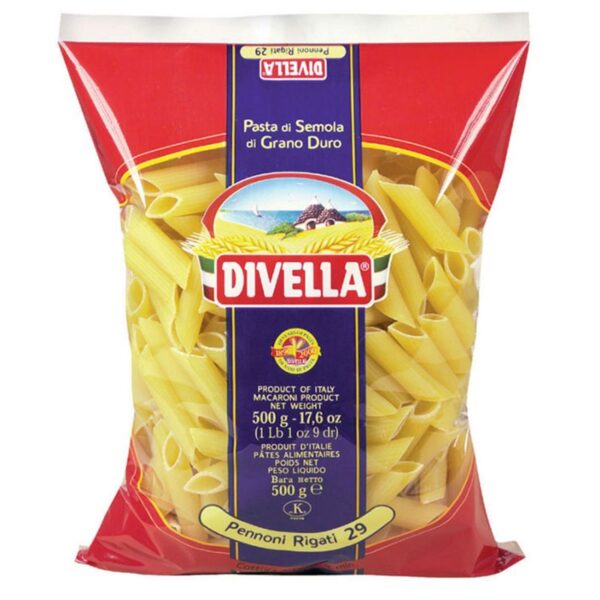 PASTA DIVELLA GR.500 PENNONI RIGATI