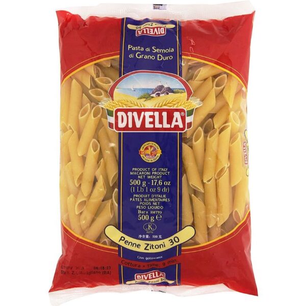 PASTA DIVELLA GR.500 PENNE ZITONI