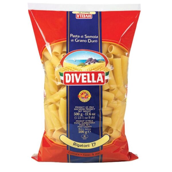 PASTA DIVELLA GR.500 RIGATONI