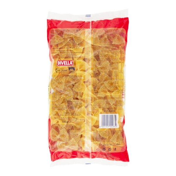 PASTA DIVELLA GR.500 FARFALLE - immagine 2