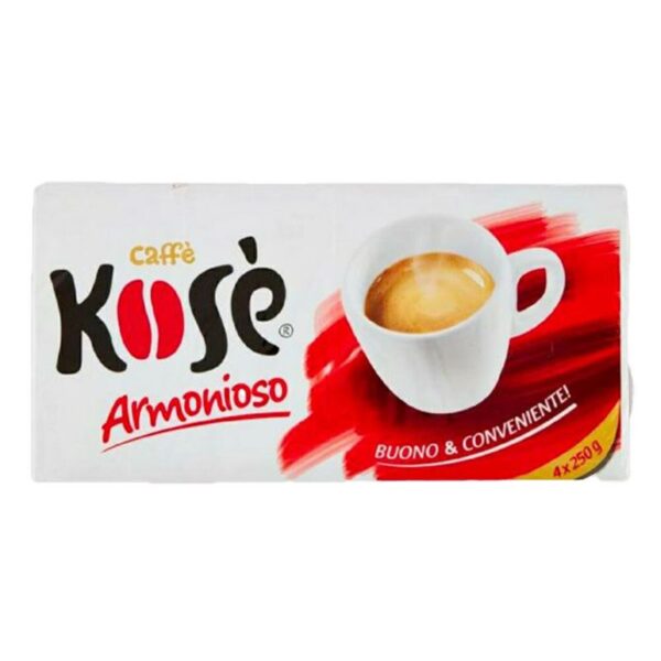 CAFFE' KOSE 250GR 4PZ ROSSO ARMONIOSO