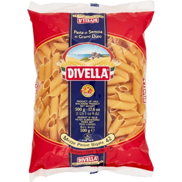 PASTA DIVELLA GR.500 MEZZE PENNE RIGATE