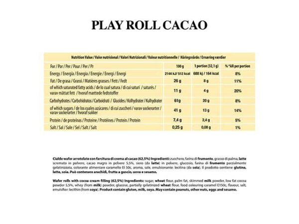 BISCOTTI PLAY ROLLS 150GR CACAO - immagine 4