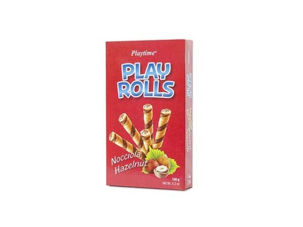 BISCOTTI PLAY ROLLS 150GR NOCCIOLA