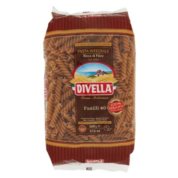 PASTA DIVELLA GR.500 FUSILLI INTEGRALI