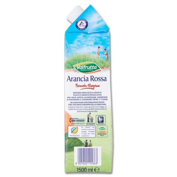 SUCCO VALFRUTTA 1,5LT ARANCIA ROSSA - immagine 4