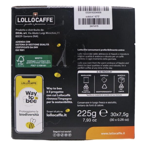 CAPSULE CAFFE' LOLLO 30PZ DOLCE GUSTO TRAVOLGENTE - immagine 2