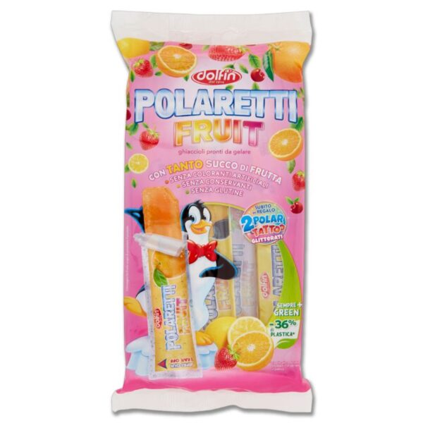 GHIACCIOLI POLARETTI FRUIT GREEN 420ML 10PZ ROSA