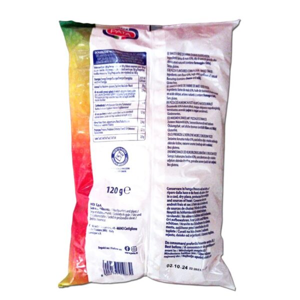 PATATINE PATA 120GR ANELLI GUSTO PIZZA - immagine 2
