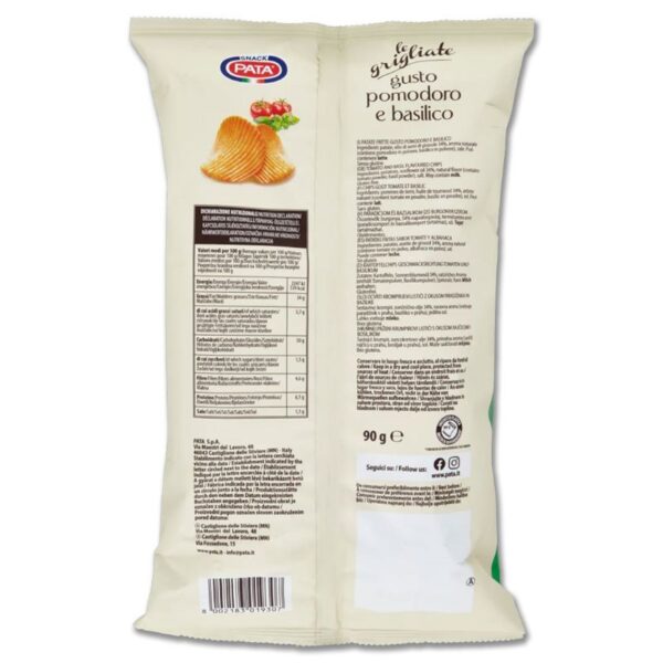 PATATINE GRIGLIATE PATA 90GR  POMODORO E BASILICO - immagine 3