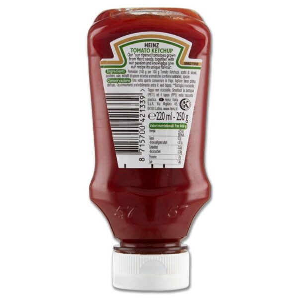 KETCHUP TOMATO HEINZ 250G - immagine 3