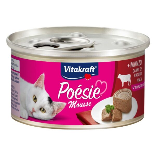 CIBO GATTI POESIE MOUSSE 85GR MANZO