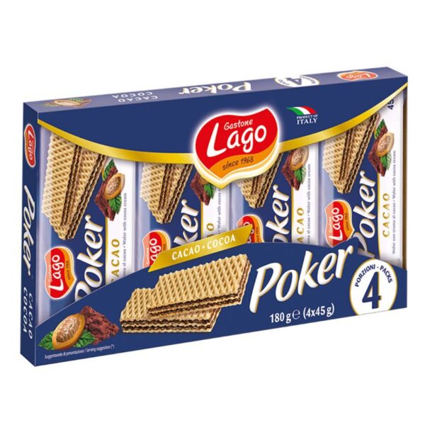 WAFER POKER ELLEDI 45GR 4PZ CACAO