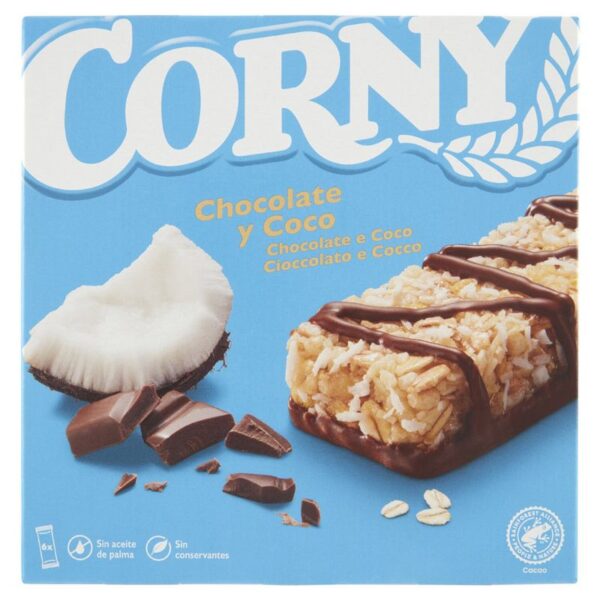 BARRETTA CORNY 6 PZ CIOCCOLATO E COCCO
