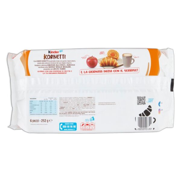 KINDER KORNETTI 252G PESCA ALBICOCCA - immagine 3