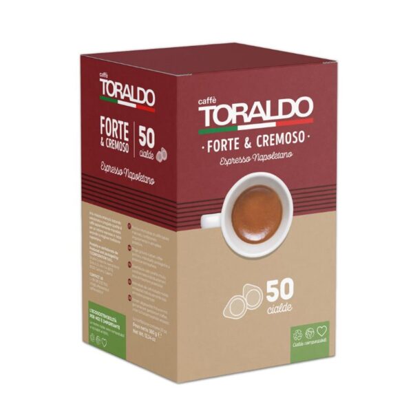 CIALDE CAFFE' TORALDO 50PZ   FORTE E CREMOSO - immagine 2