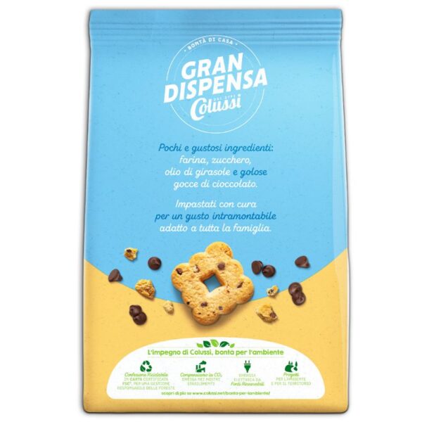 FROLLINI CON GOCCE DI CIOCCOLATO COLUSSIGRAN DISPENSA 600G - immagine 3