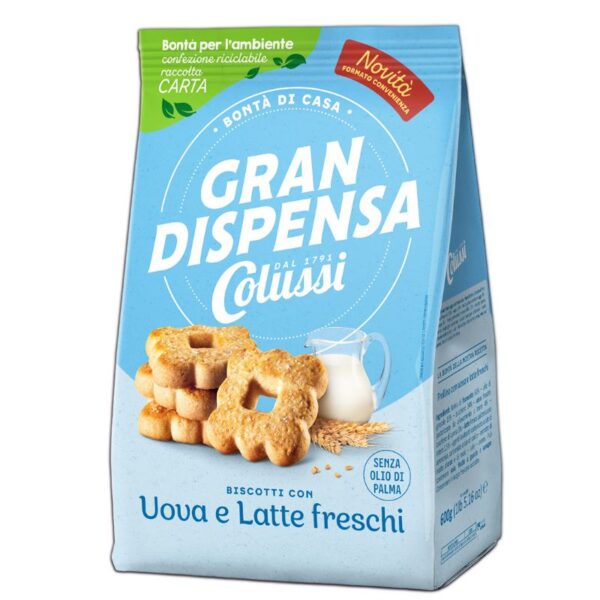 FROLLINI CON ZUCCHERO IN SUPERFICIE  COLUSSI GRAN DISPENSA 600G