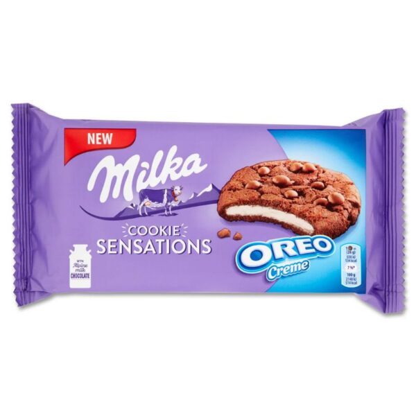 BISCOTTI MILKA OREO CREME 156G  COOKIE SENSATIONS