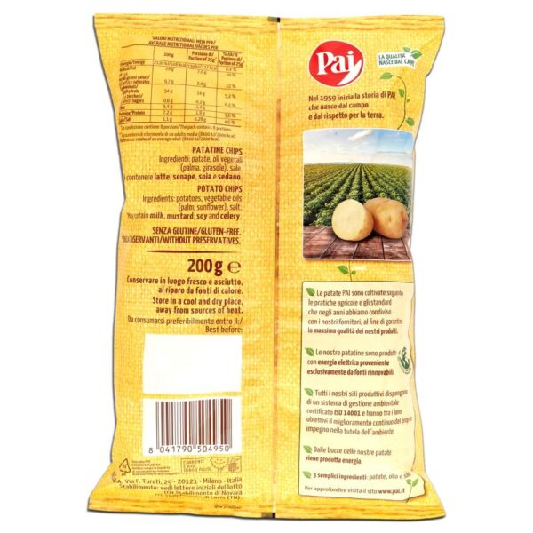 PATATINE PAI 200G TRASPARENTI CLASSICHE - immagine 3
