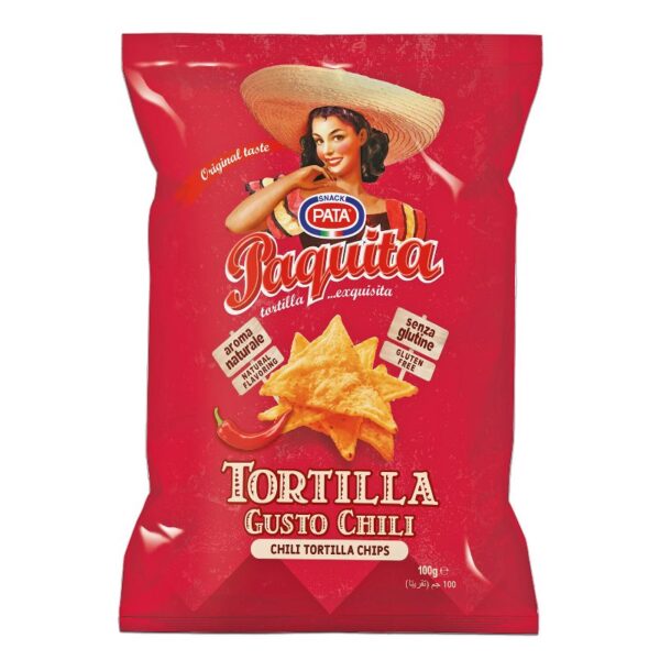 TORTILLA PATA 100G PAQUITA GUSTO CHILI