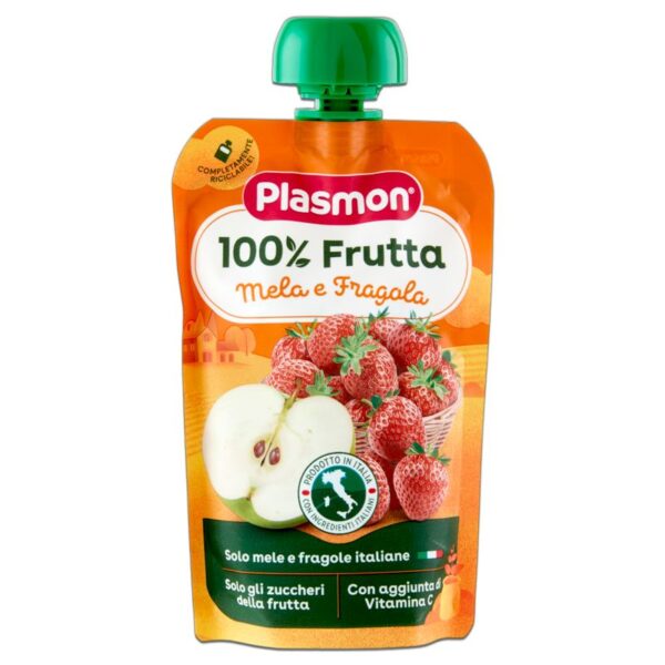 POUCH PLASMON 100G MELA E FRAGOLA