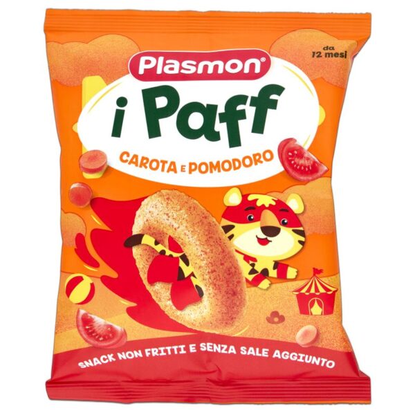 SNACK I PAFF PLASMON 15G CAROTA POMODORO