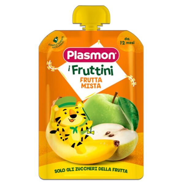 POUCH PLASMON I FRUTTINI 130G   FRUTTA MISTA