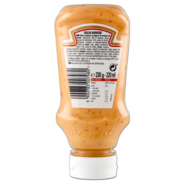 SALSA HEINZ BURGER 230G - immagine 2