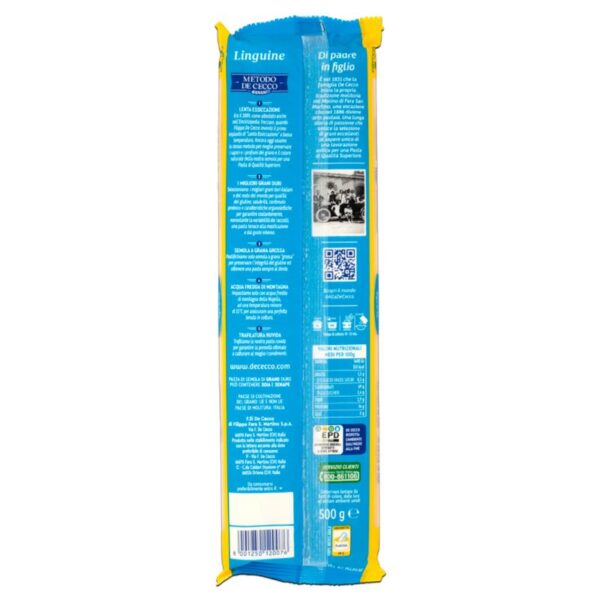 PASTA DE CECCO 500G LINGUINE - immagine 3