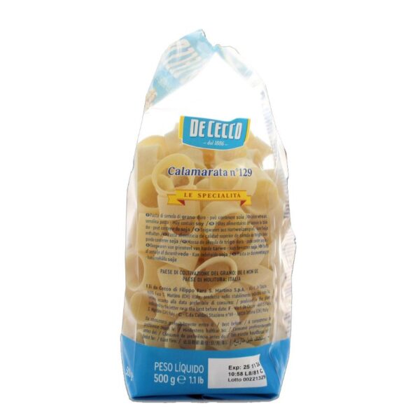 PASTA DE CECCO 500G CALAMARATA - immagine 2