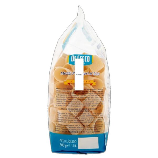 PASTA DE CECCO 500G MEZZI PACCHERI - immagine 4