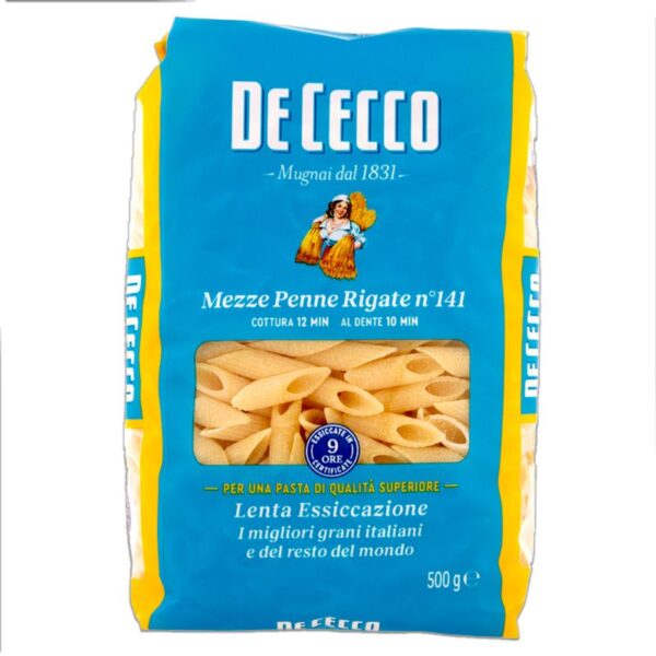 PASTA DE CECCO 500G MEZZE PENNE RIGATE
