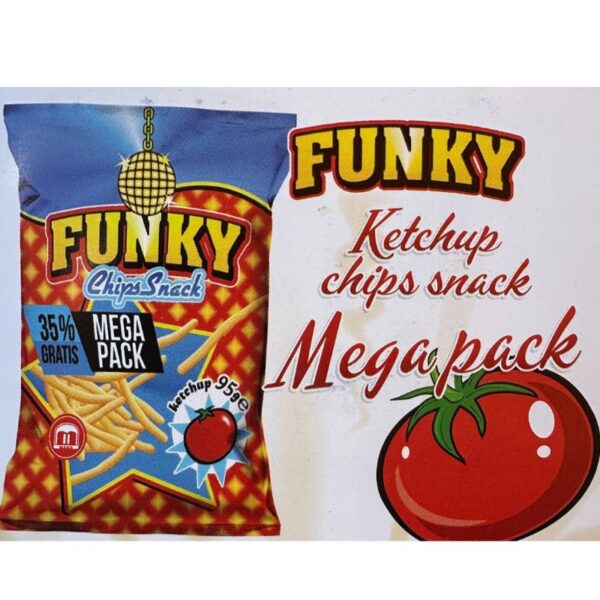 PATATINE STICK FUNKY 95G   KETCHUP - immagine 4