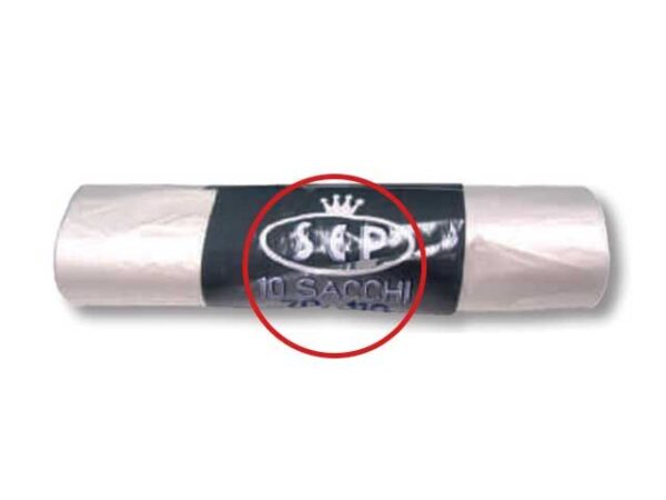 SACCO RIFIUTI 70x110CM 10PZ TRASPARENTE - immagine 3